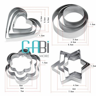 Khuôn cắt cookie inox 12 chiếc