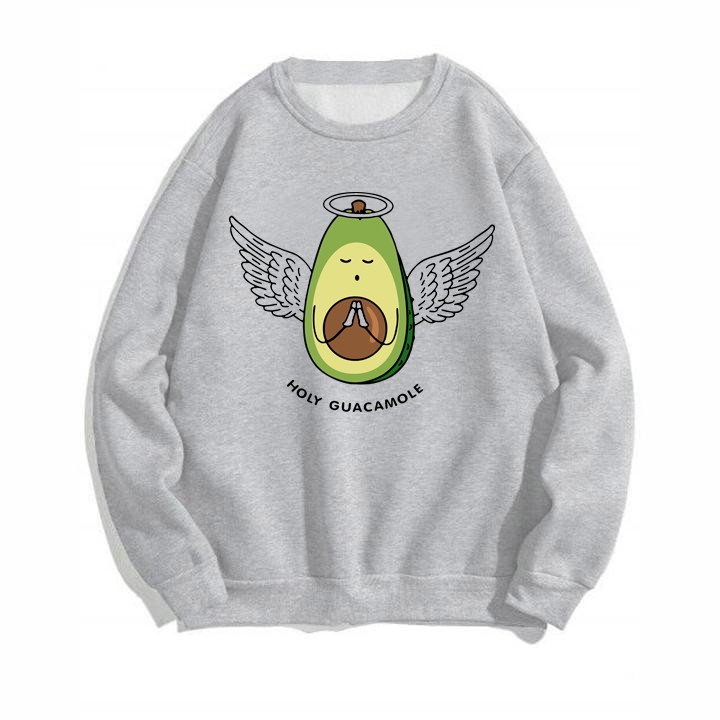 ÁO SWEATER UNISEX NAM NỮ  FORM RỘNG IN HÌNH QUẢ BƠ THIÊN THẦN SIÊU CUTE