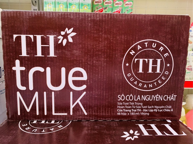 Sữa Tươi TH True Milk 180ml(48 hộp)