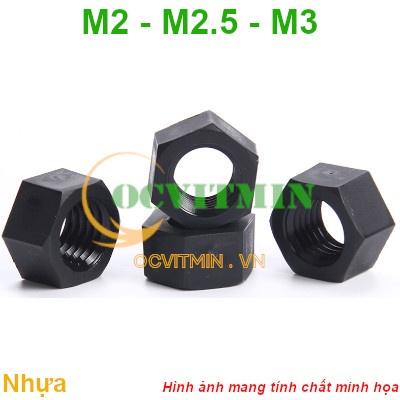 U2N# - Đai Ốc Nhựa M2 M2.5 M3 Tán Nhựa Lục Giác