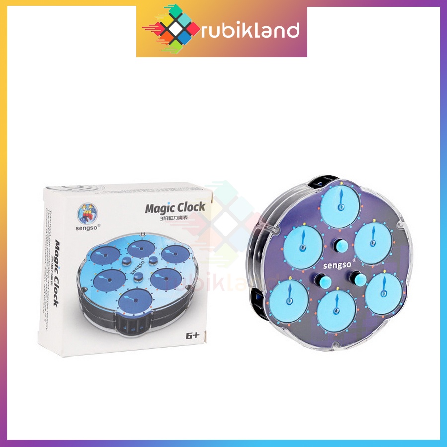 Rubik Đồng Hồ Rubic Biến Thể Clock ShengShou Magnetic Clock Có Nam Châm Đồ Chơi Trí Tuệ Trẻ Em