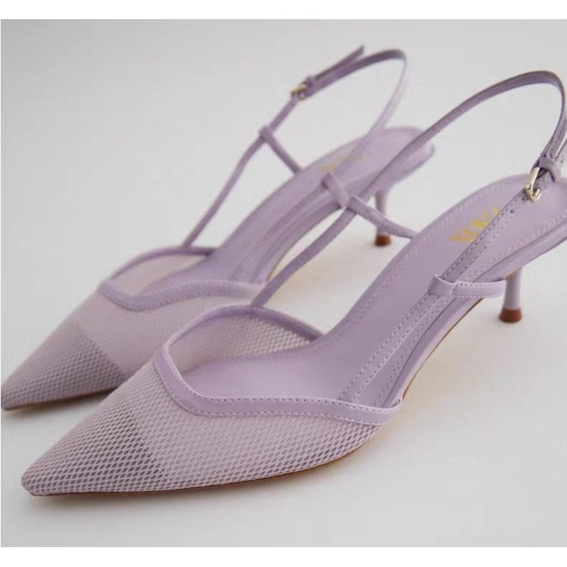💜 ORDER💜 ZR Giày mũi nhọn dây cột mảnh