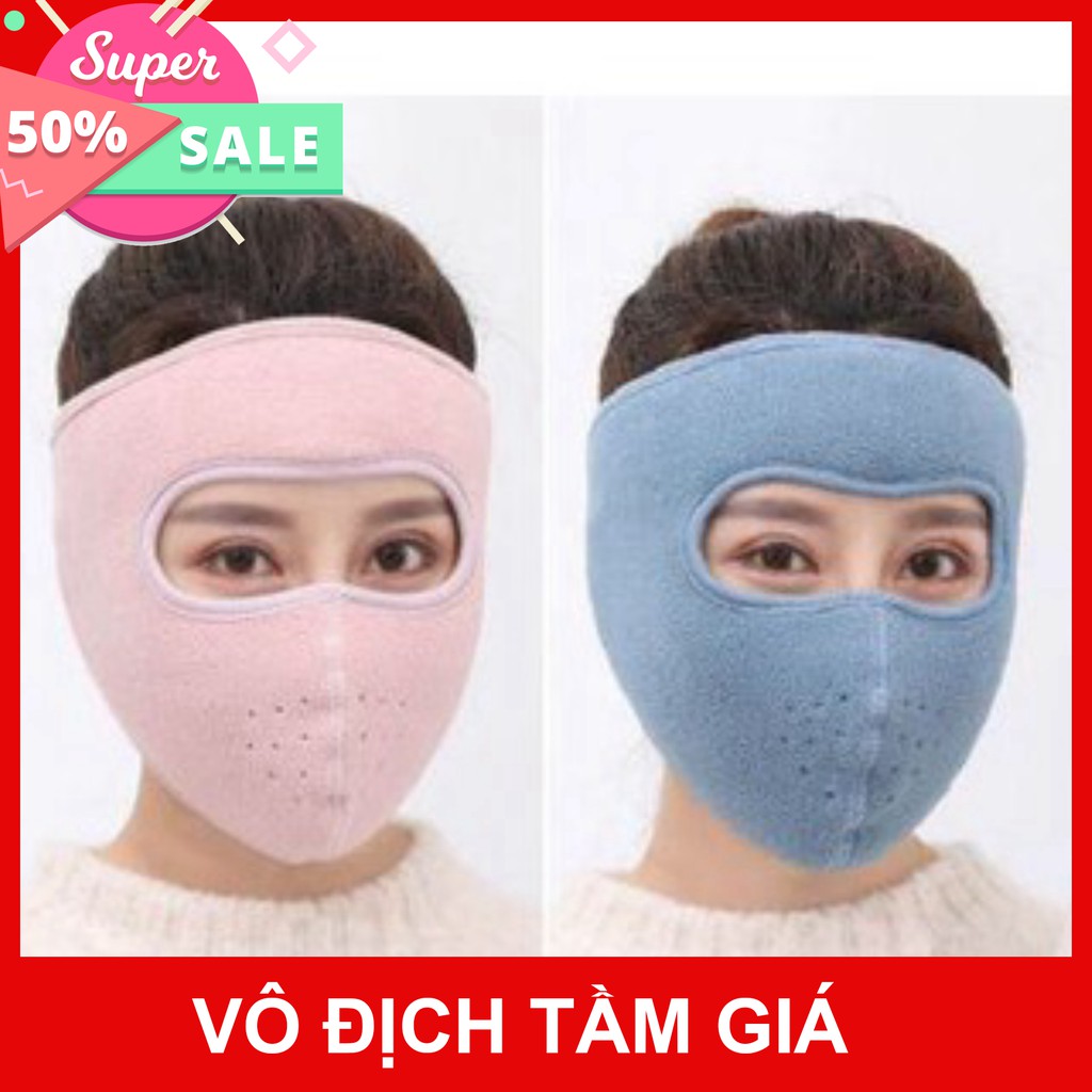 D57 Khẩu trang che kín mặt lót nỉ | BigBuy360 - bigbuy360.vn