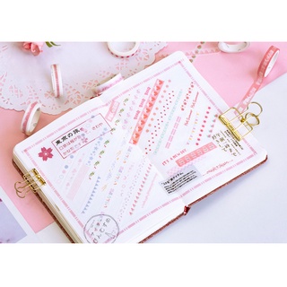 Cuộn Băng Dán Washi Dùng Trang Trí Sổ Tay DIY