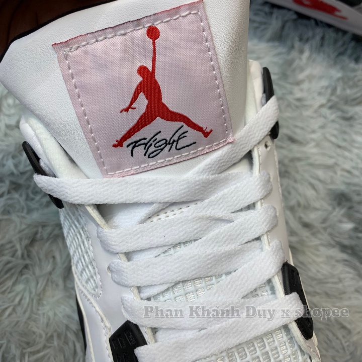 Giày bóng rổ air jordan 4 retro og cement - Jd 4 nam nữ đủ PK