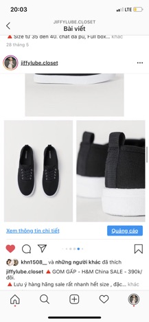 [ORDER] Giầy HM gom sale