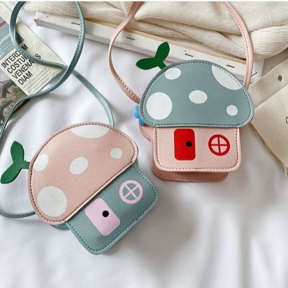 Túi Đeo Vai Hình Cây Nấm Dễ Thương Cho Bé Gái