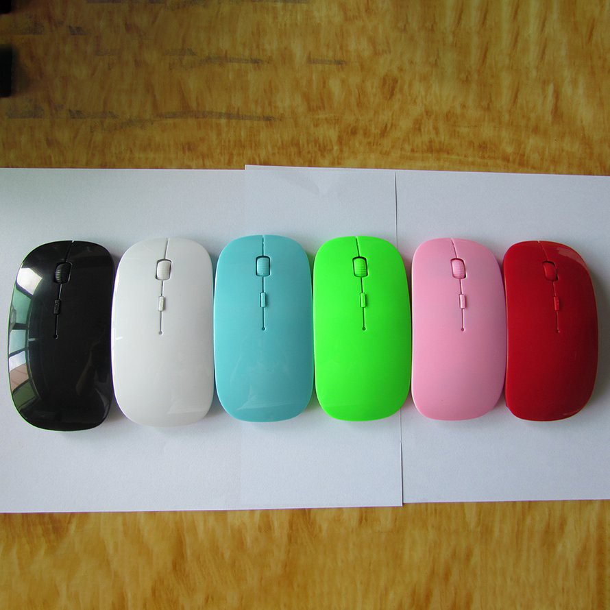 Chuột không dây Silent Mouse 1600 DPI Ergonomic Mause Mouse Mute Glowing Office cho Pc / Laptop / Windows