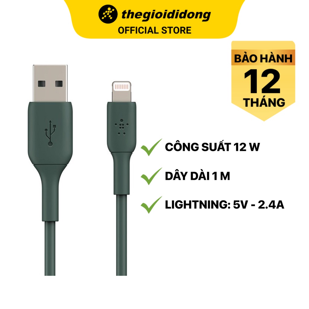 Cáp Lightning MFI 1m Belkin CAA001