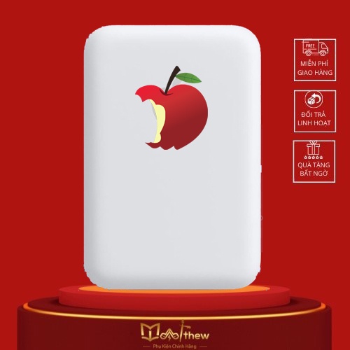 Sạc Dự Phòng Không Dây Từ Tính Sạc Nhanh Pin 5000mAh Mini Nhỏ Gọn Cao Cấp Hỗ Trợ Từ Cho 12 13 ProMax BH 6 Tháng
