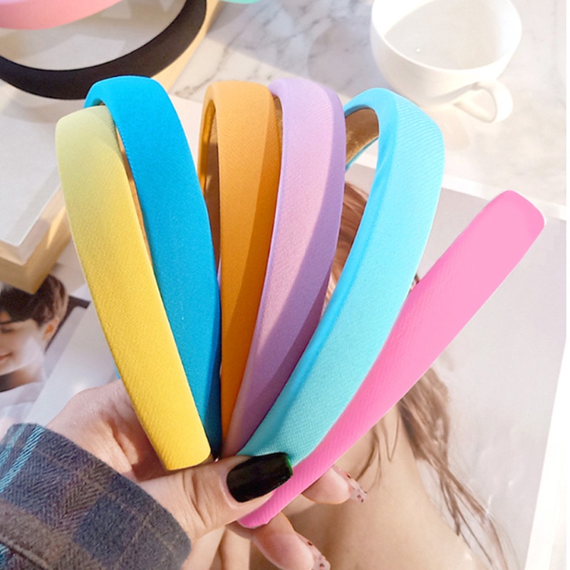 Băng đô xốp mỏng màu sắc dễ thương