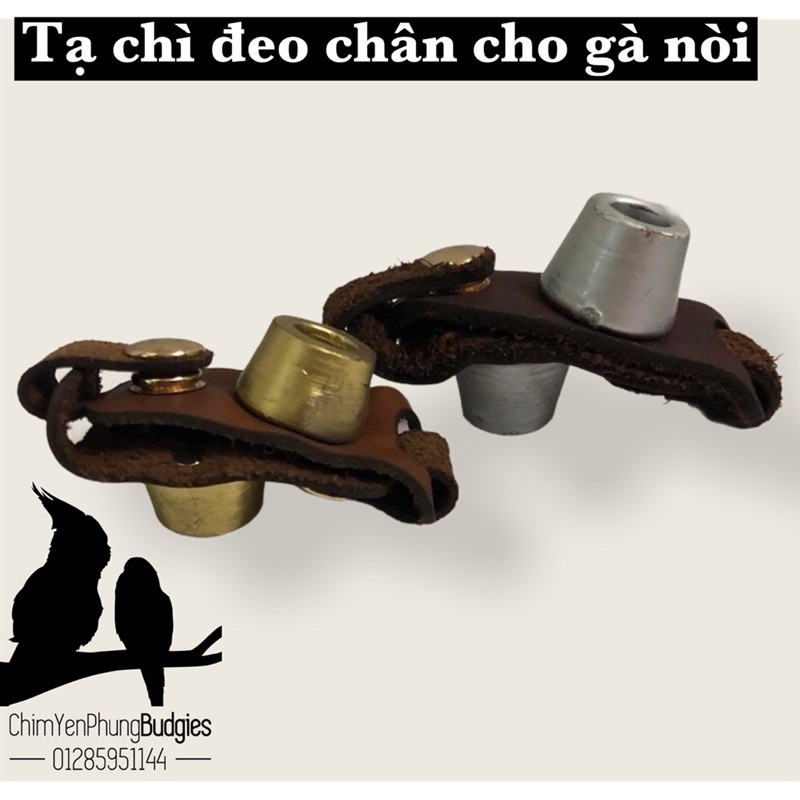 Tạ chì đeo chân cho gà nòi (bộ 2 cái)