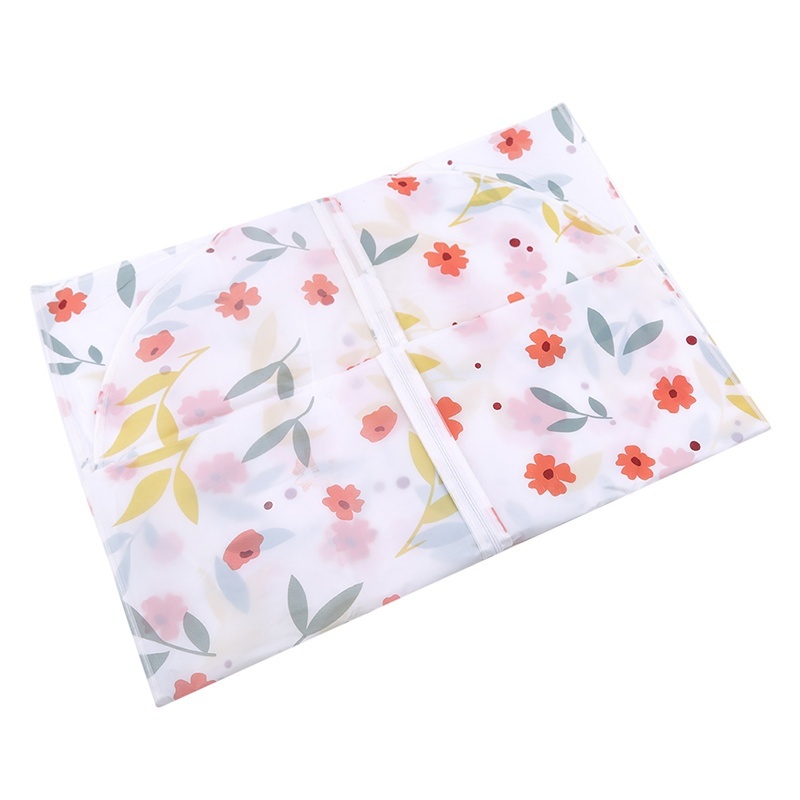 Floral Printed Fad Clothing Hanging Garment Suit Coat Dust Cover Protector Wardrobe Storage Bag