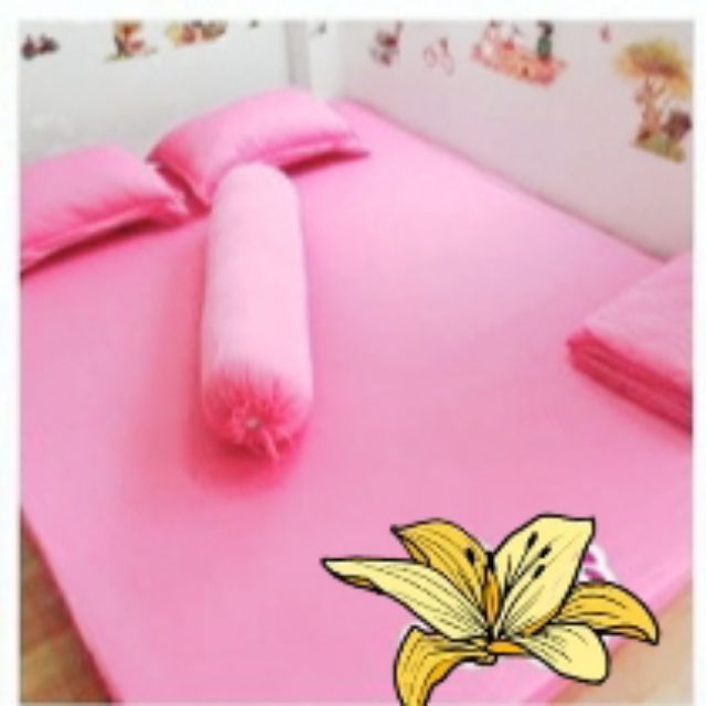 Drap thun 1 màu không áo gối | BigBuy360 - bigbuy360.vn