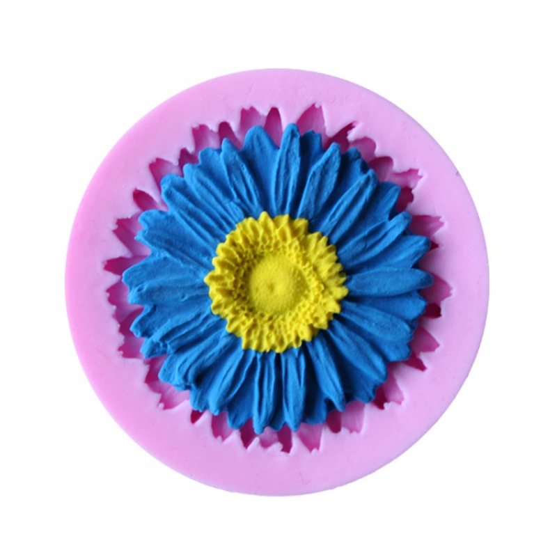 Khuôn Silicone Làm Bánh Hình Hoa Hướng Dương 3d Diy