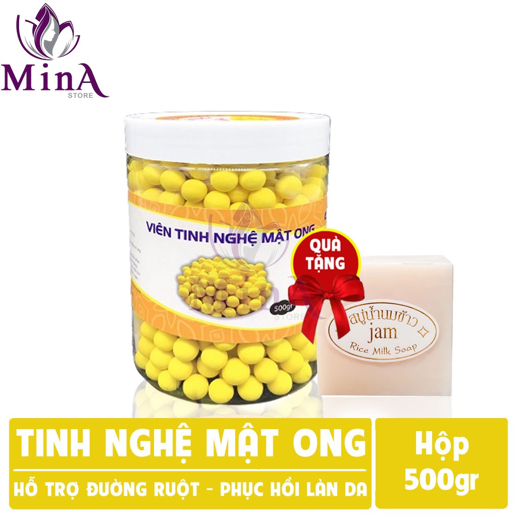 Viên Tinh Bột Nghệ Mật Ong - Hộp 500g