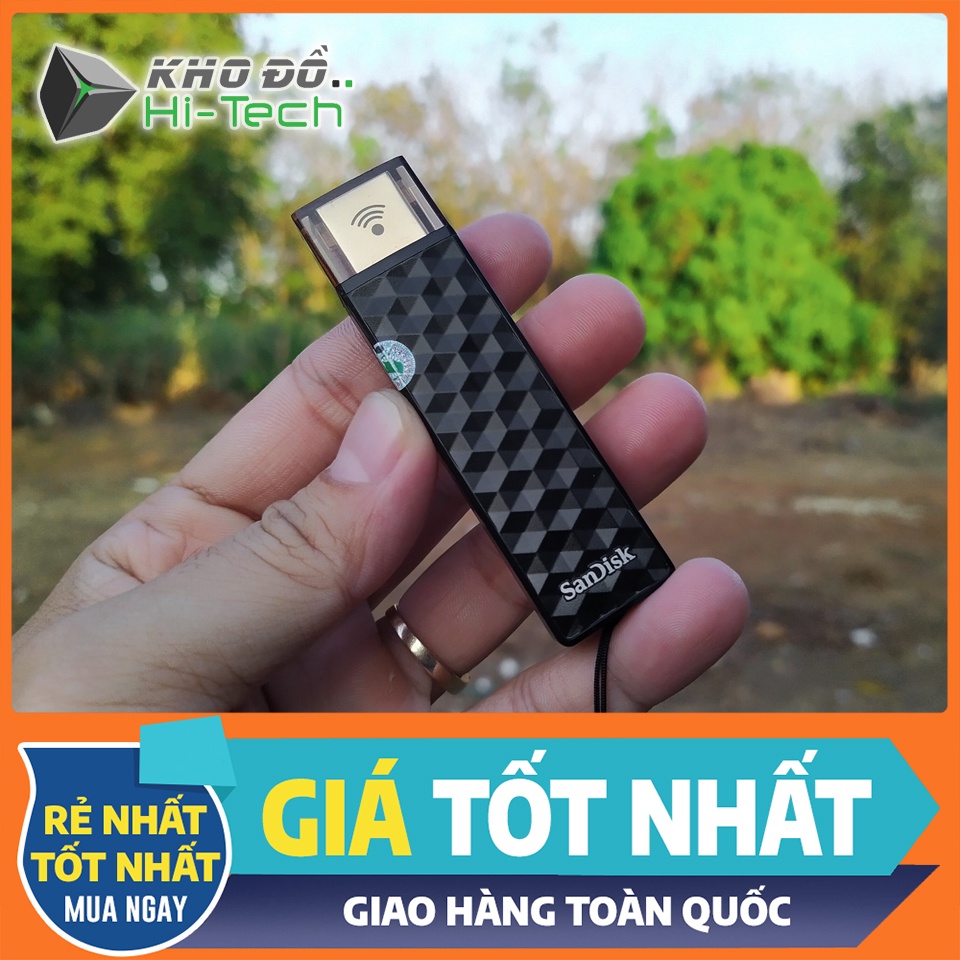 USB Wifi 128GB SanDisk SDWS4 Connect Wireless Flash Drive (hàng mẫu, nobox)