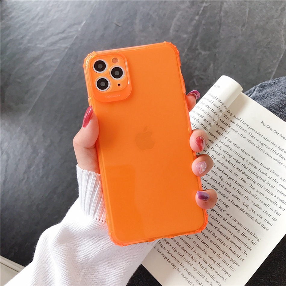 Ốp điện thoại dẻo silicon trong suốt màu kẹo cho iPhone 7 7P 8 Plus SE 2020 2 11 Pro Max 7Plus 8+ 6Plus X XR XS MAX6 6S | BigBuy360 - bigbuy360.vn