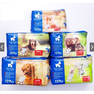 Quần Lót Tã Lót Bỉm Lót Cho Chó Pet Soft ĐỦ SIZE KÍCH CỠ