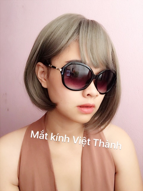 Kính chống nắng nữ form tròn full box như hình