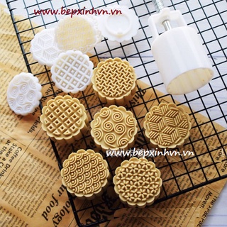 Khuôn trung thu 75g 6 mặt họa tiết nhật bản