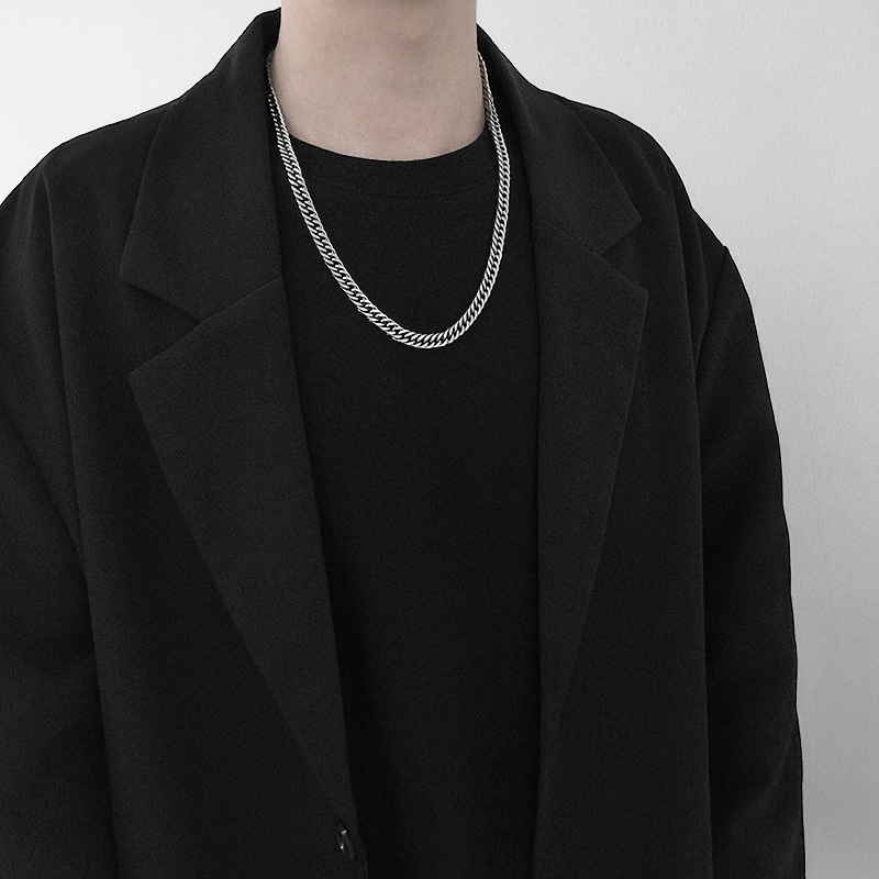 Dây Chuyền Thép Titan Phong Cách Hiphop Cá Tính