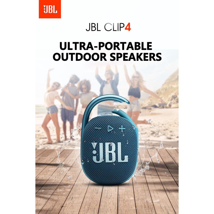 JBL Clip 4 Bluetooth Không Dây 5.1 Loa Mini Clip4 Loa Trầm Ngoài Trời Chống Nước IP67 Di Động Có Móc