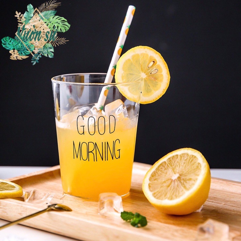 Cốc GOOD MORNING thuỷ tinh cao cấp - VS65 | BigBuy360 - bigbuy360.vn