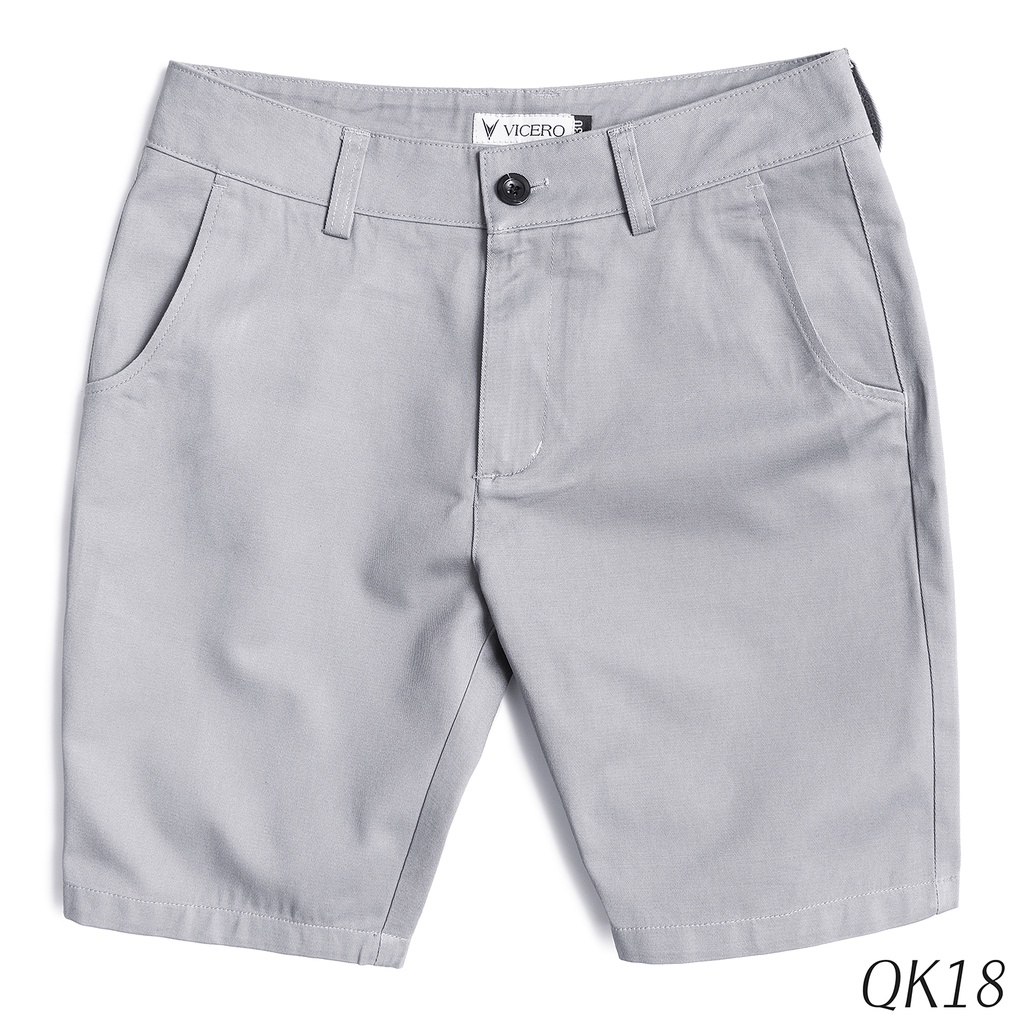 Quần Cộc Nam VICERO Chất Kaki Mạnh Mẽ,5 Màu Trẻ Trung