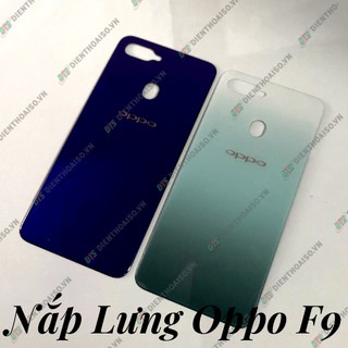Lưng oppo F9 tím và xanh phỉ thúy