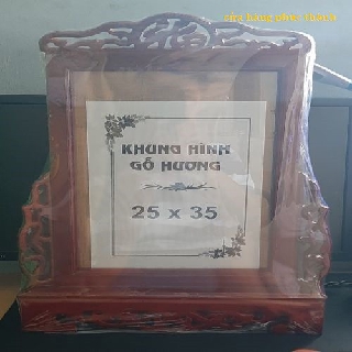 khung thờ gỗ chạm phước nâu