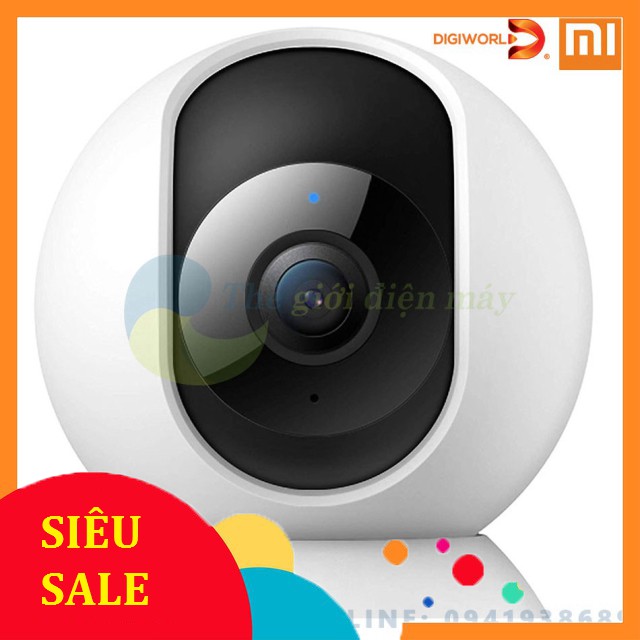 [SiêuRẻ] [Bản quốc tế] Camera giám sát Xiaomi xoay 360 độ IP fullHD 1080P Xiaomi Mi home security 360 độ - Digiworld phâ