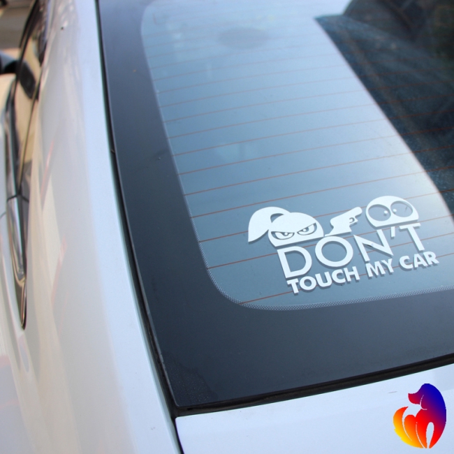 Blackhole Sticker dán xe hơi in chữ &quot; Warning do not touch my car &quot;