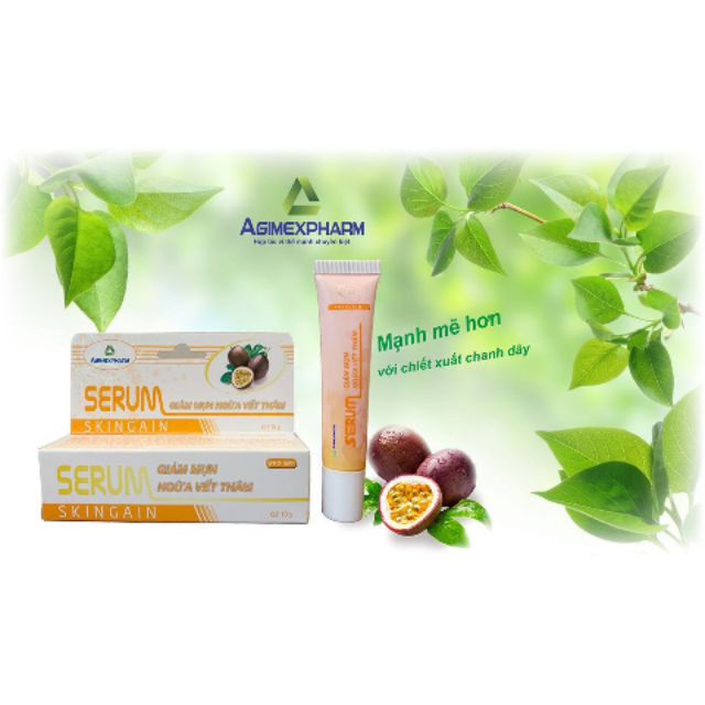 SKINGAIN - SERUM GIẢM MỤN, NGỪA VẾT THÂM - Chiết Xuất Từ Trái Chanh Dây