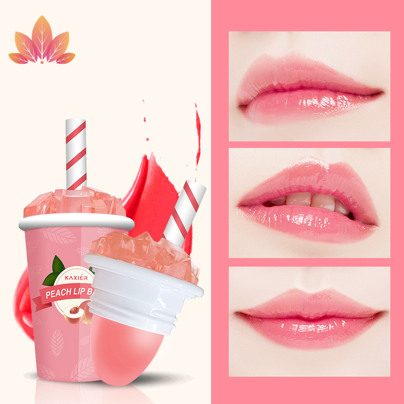 [Hàng mới về] Son Dưỡng Môi Lâu Trôi Đổi Màu Theo Nhiệt Độ Thiết Kế Hình Ly Kem Dễ Thương 4 Màu Tùy Chọn