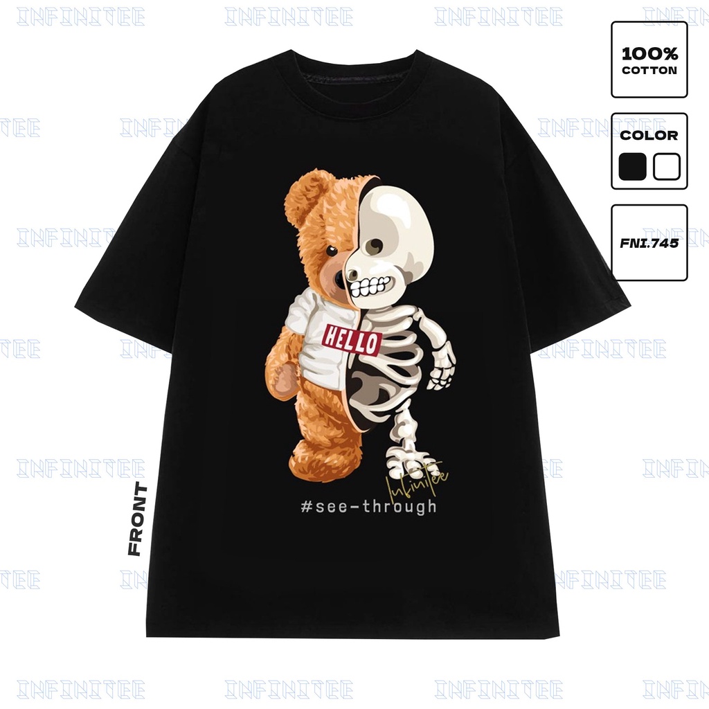 Áo thun INFINITEE Fni0745, Thun 100% Cotton - form rộng Unisex.