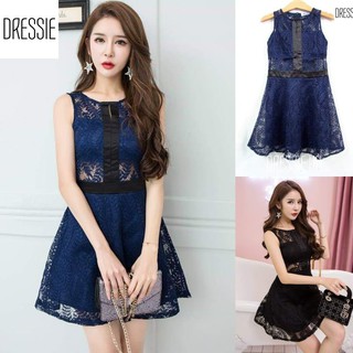 [HÌNH THẬT] Váy Áo Đầm Ren Cao Cấp DRESSIE Thời Trang Nữ Đẹp Đi Chơi Dạo Phố Dự Tiệc Cưới Xinh Xắn Công Chúa - DX53