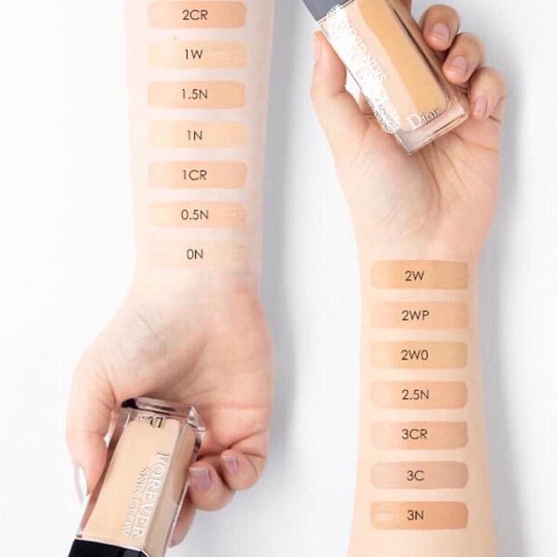 Kem Nền Căng Bóng Dior Forever Skin Glow 24h Wear Radiant Perfection Skin-Caring Foundation Mini 5ml