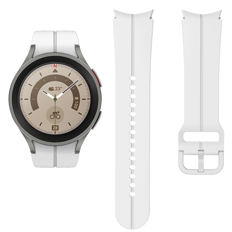 Dây Đeo Thể Thao Bằng Silicone Cho Đồng Hồ Thông Minh Samsung Galaxy Watch 4 5 40 44Mm 5 Pro 45Mm 4 Classic 42 46Mm