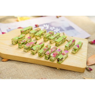 Kẹo Nougat Hạnh Phúc😘 ít ngọt 😘ăn kiêng 😘healthy vị Matcha trà xanh 250g