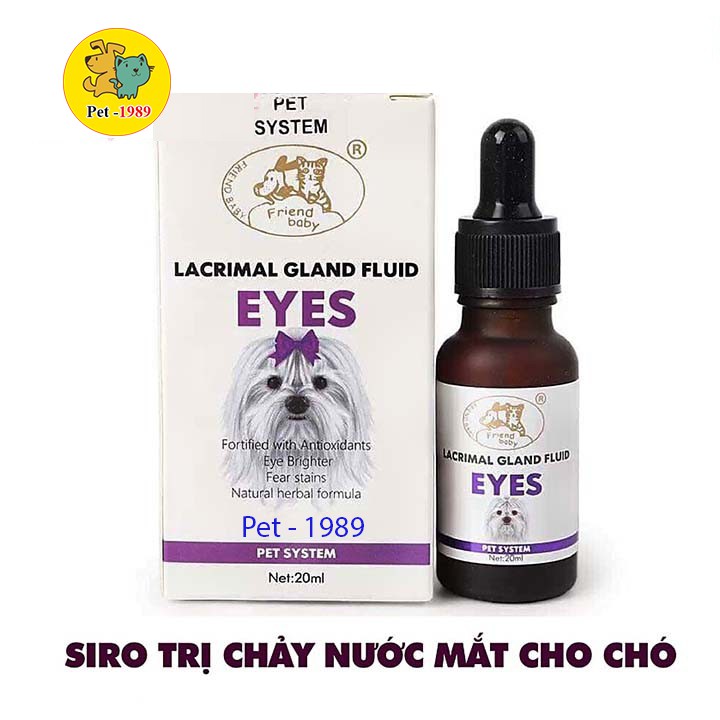 Siro Uống Chống Chảy Nước Mắt Ở Chó Mèo Lacrimal Gland Fluid Eyes 20ml Pet-1989