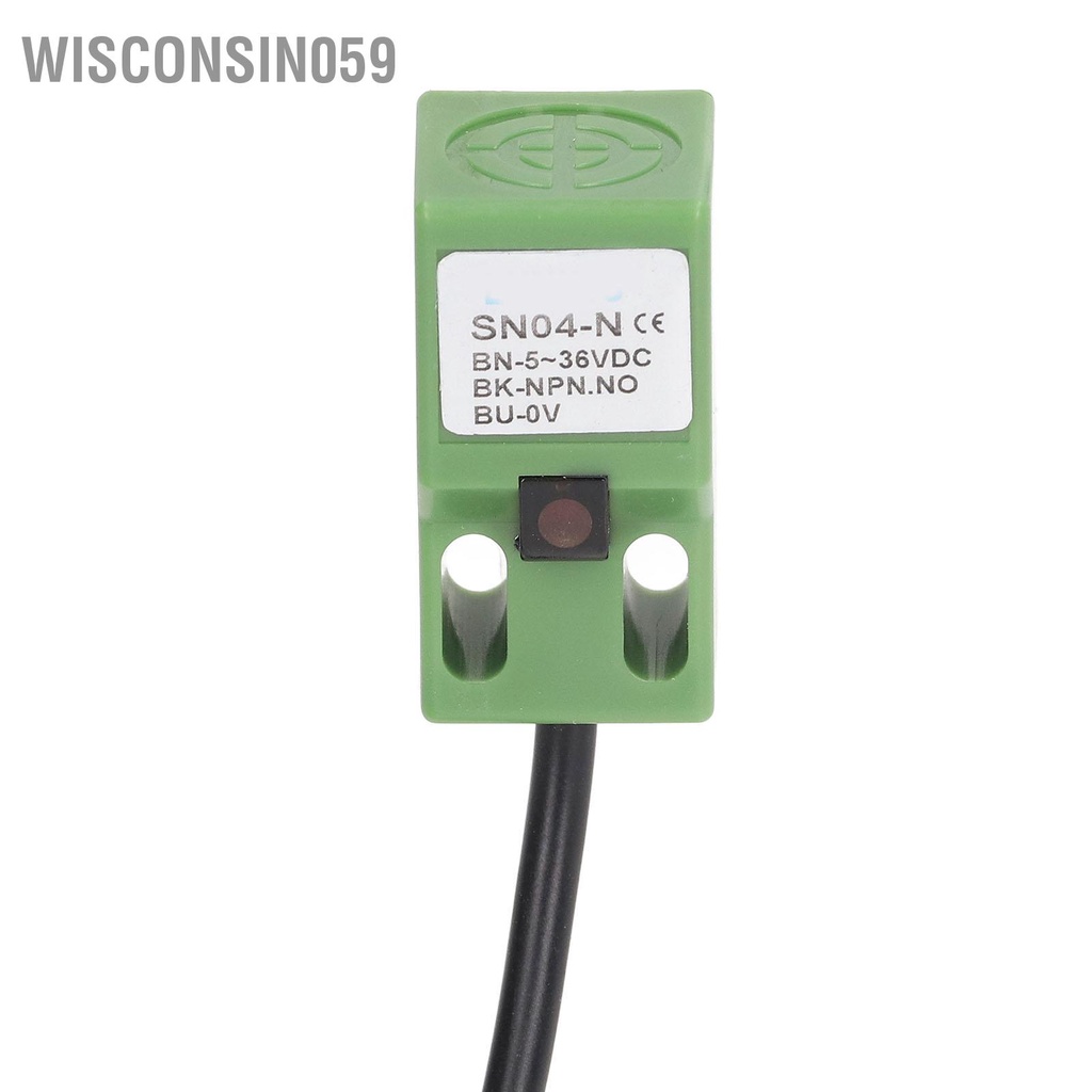 Wisconsin059 Công tắc tiệm cận cảm ứng NPN Cảm biến tiếp Giới hạn phát hiện đột quỵ 4mm 5‑36VDC