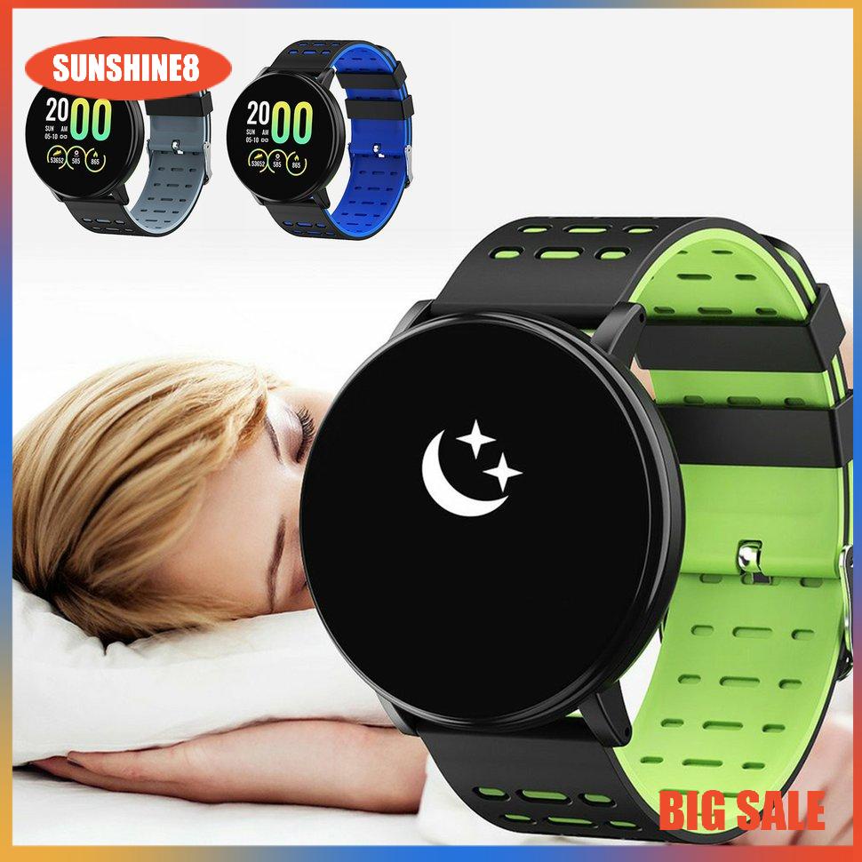 【SUN】Đồng hồ thông minh 119plus Smart Bracelet Theo dõi nhịp tim không dây Chống nước