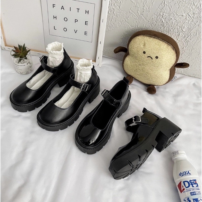 Giày lolita dây cài đế 5cm hàng qc
