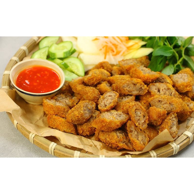 Nem chua rán Trần Công Châu đã tẩm bột chiên xù 10 chiếc
