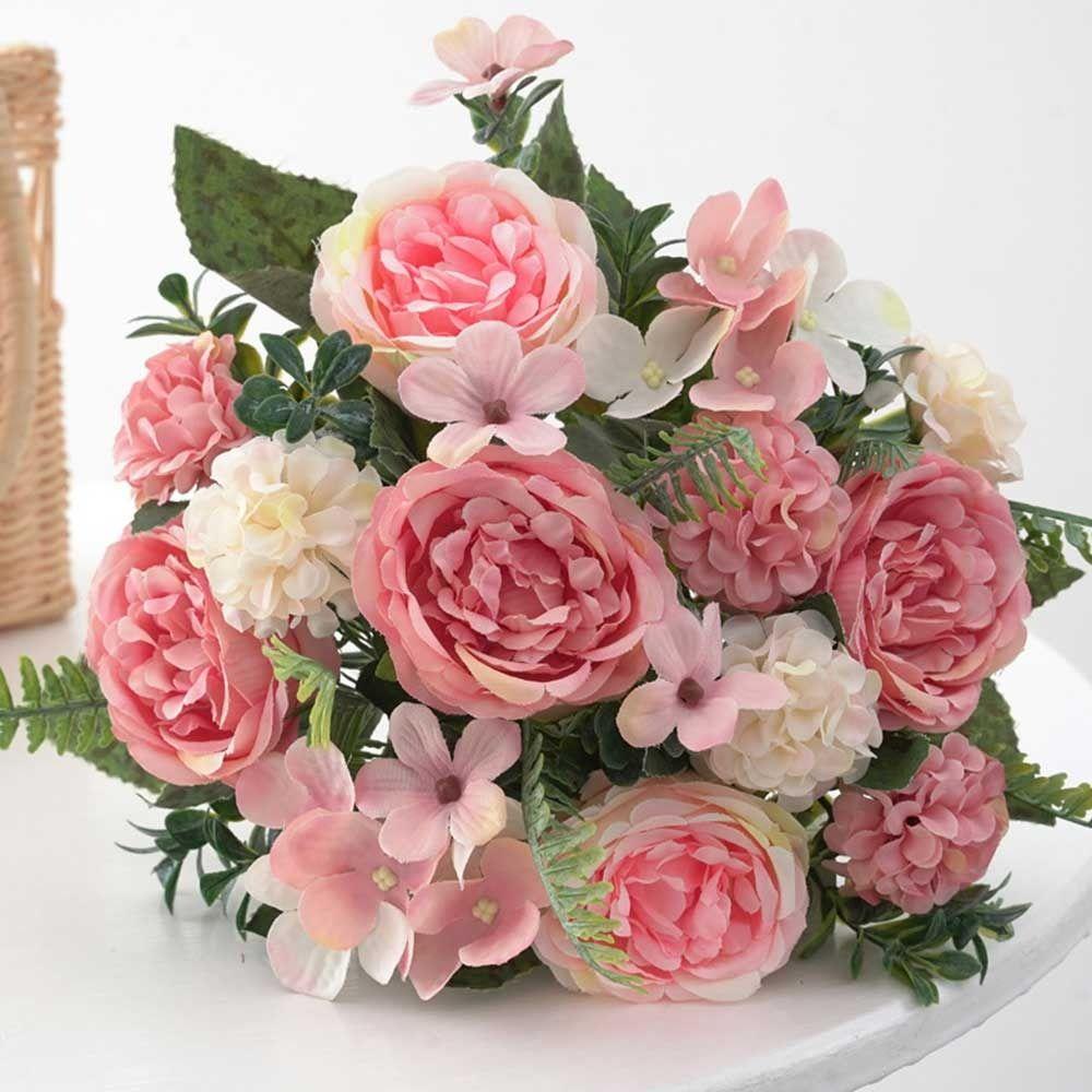 KUNHEV Bó Hoa Mẫu Đơn Giả Trang Trí Tiệc Cưới