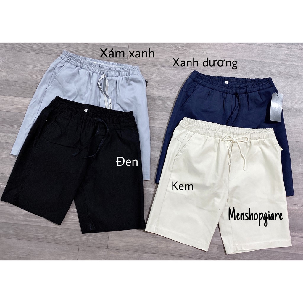 quần short nữ lưng thun - vải kaki mịn | BigBuy360 - bigbuy360.vn