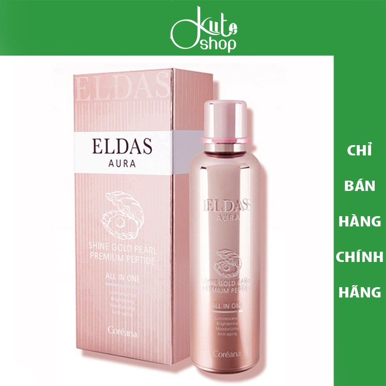 Serum tế bào gốc Eldas Aura Shine Gold Pearl Premium Peptide All in one 100ml