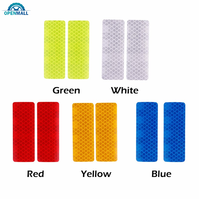 Set 2 miếng dán phản quang cảnh báo an toàn dành cho xe ô tô