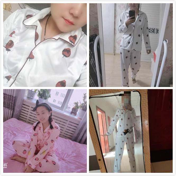 Bộ Đồ Ngủ Dài Tay Dáng Rộng Xinh Xắn Dành Cho Nữ